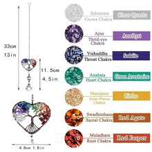 Load image into Gallery viewer, Crystal Wind Chime Tree Of Life Suncatcher